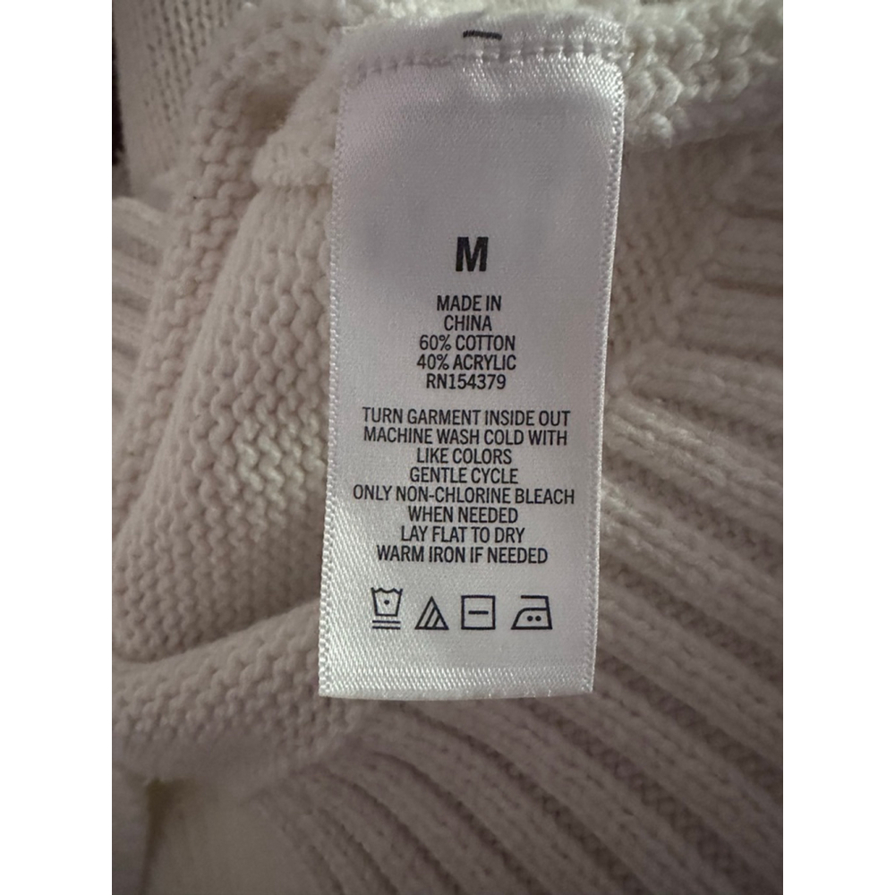 Women's Aeropostale White Bear Crew Neck Sweater M - Picture 4 of 4